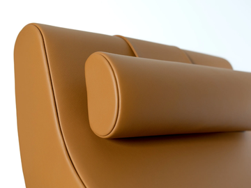DUNE - Leather armchair with headrest by Lorenzo Tondelli - view 3